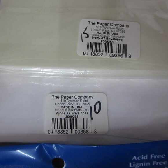 130pc Envelopes White Ivory 5x7 and Squares Card Making - Picture 3 of 4